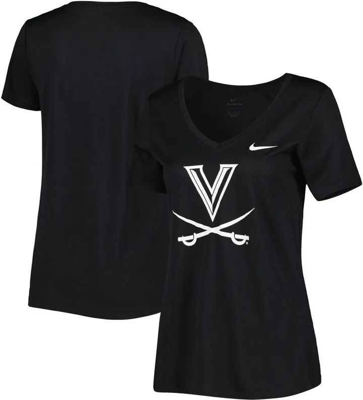Women's Nike Black Virginia Cavaliers Dark Mode Legend Performance T-shirt