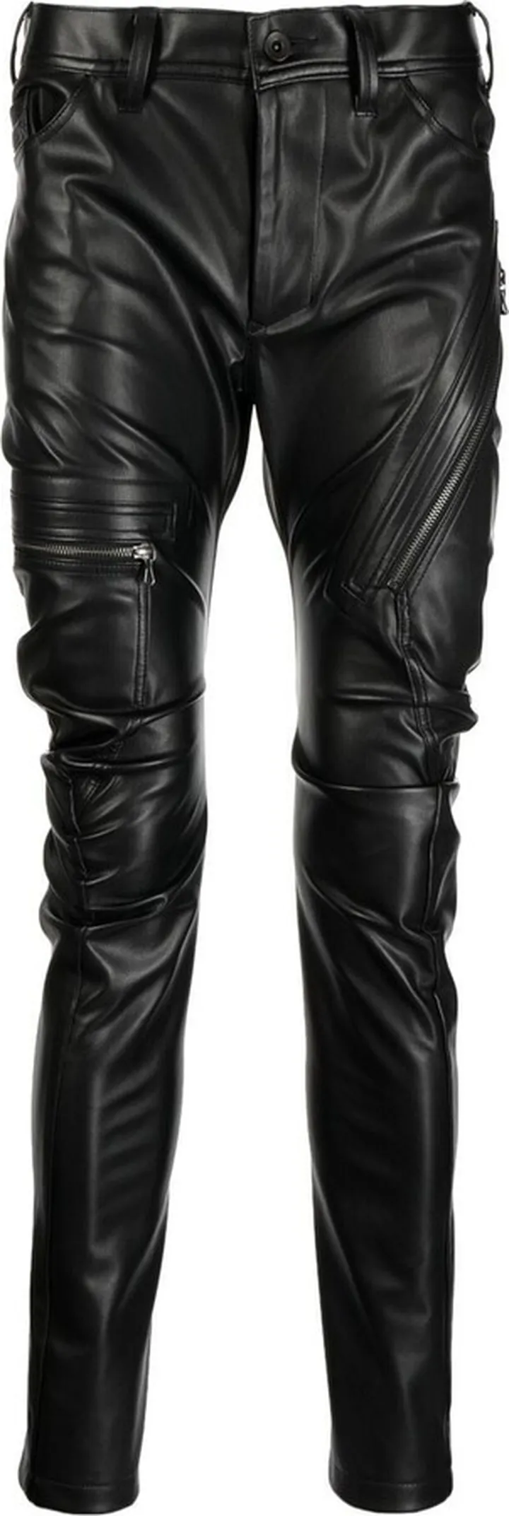 Skinny Faux-Leather Trousers