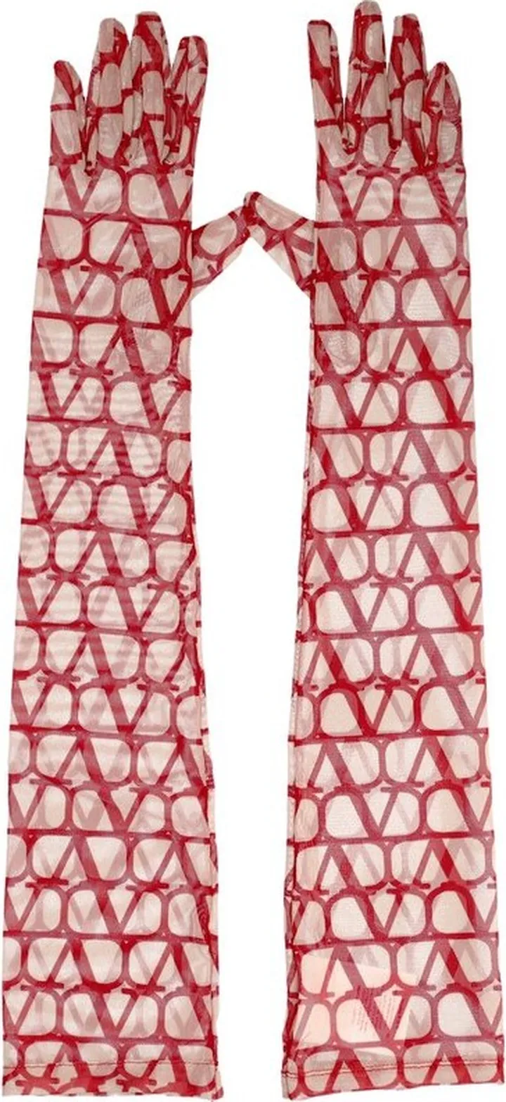 Valentino Toile Iconographe Long Gloves