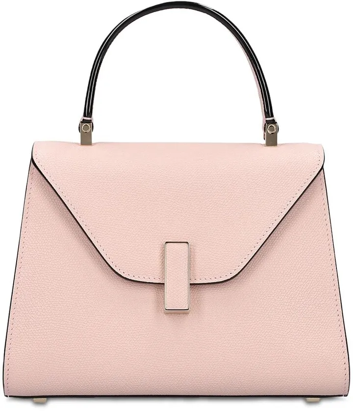 Mini Iside grained leather bag