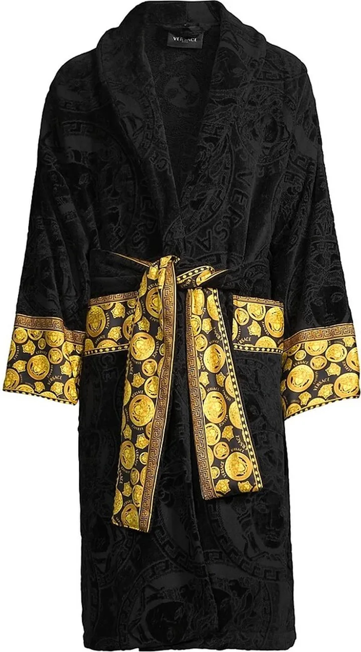 Cotton Logo Bathrobe