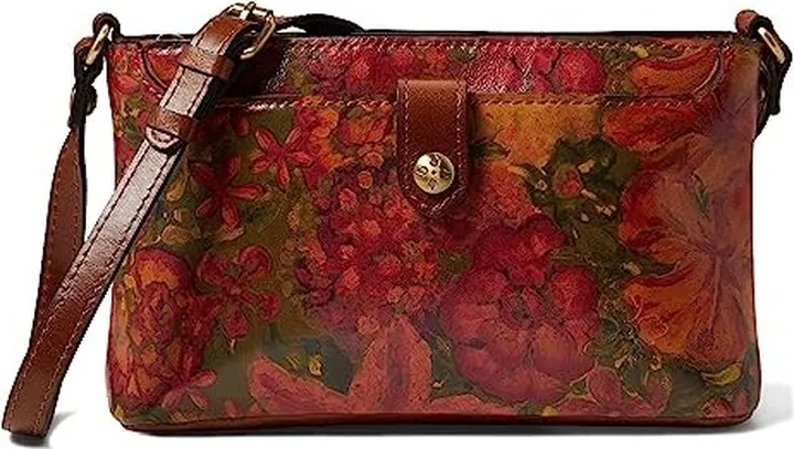 Patricia Nash Aimee Satchel (Floral Oil Painting Print) Handbags