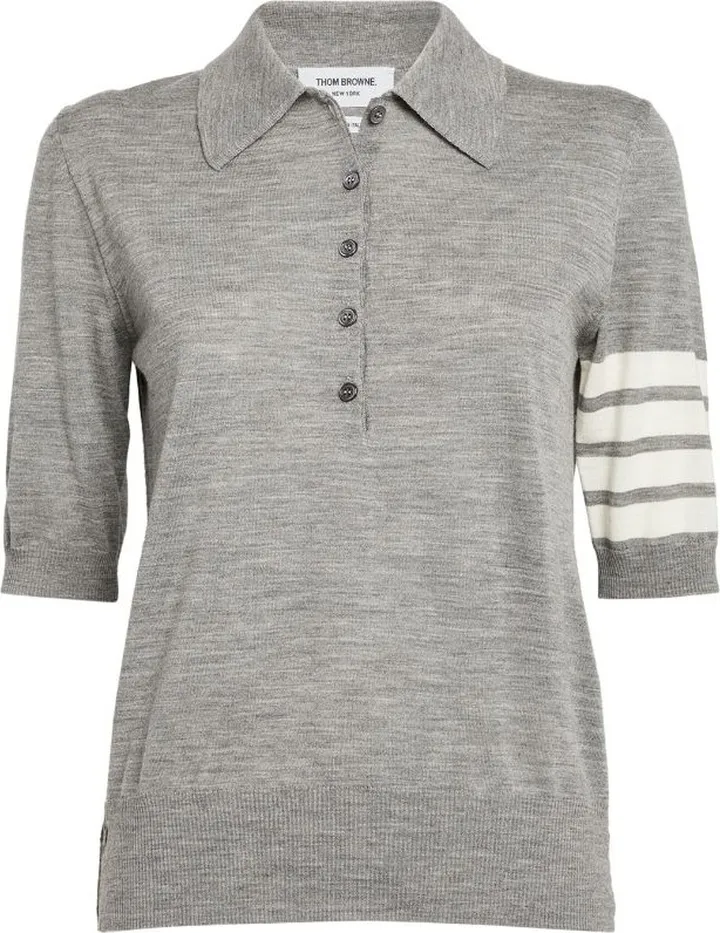 Thom Browne 4-Bar Polo Shirt