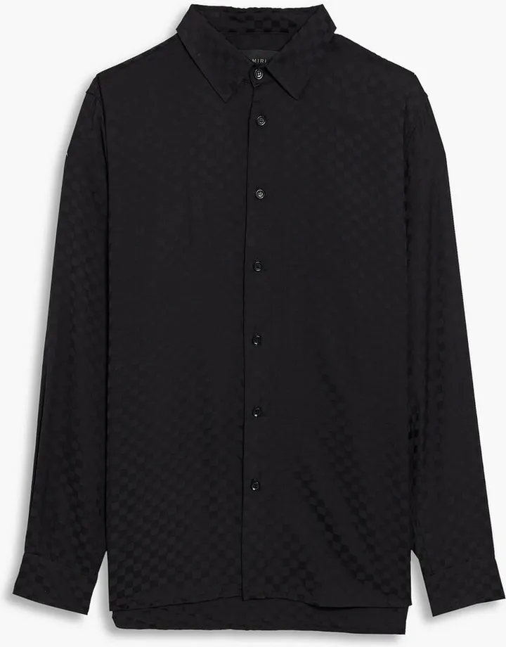 Checked jacquard shirt