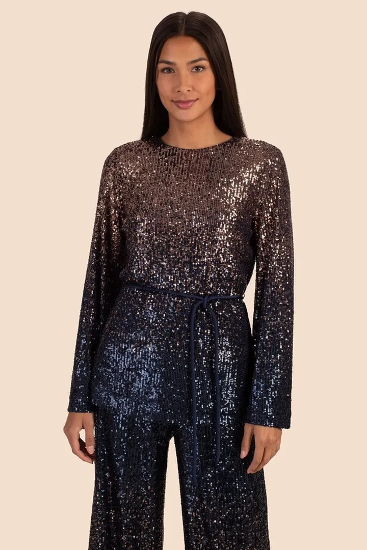 Trina Turk Women's Sequin Tunic top