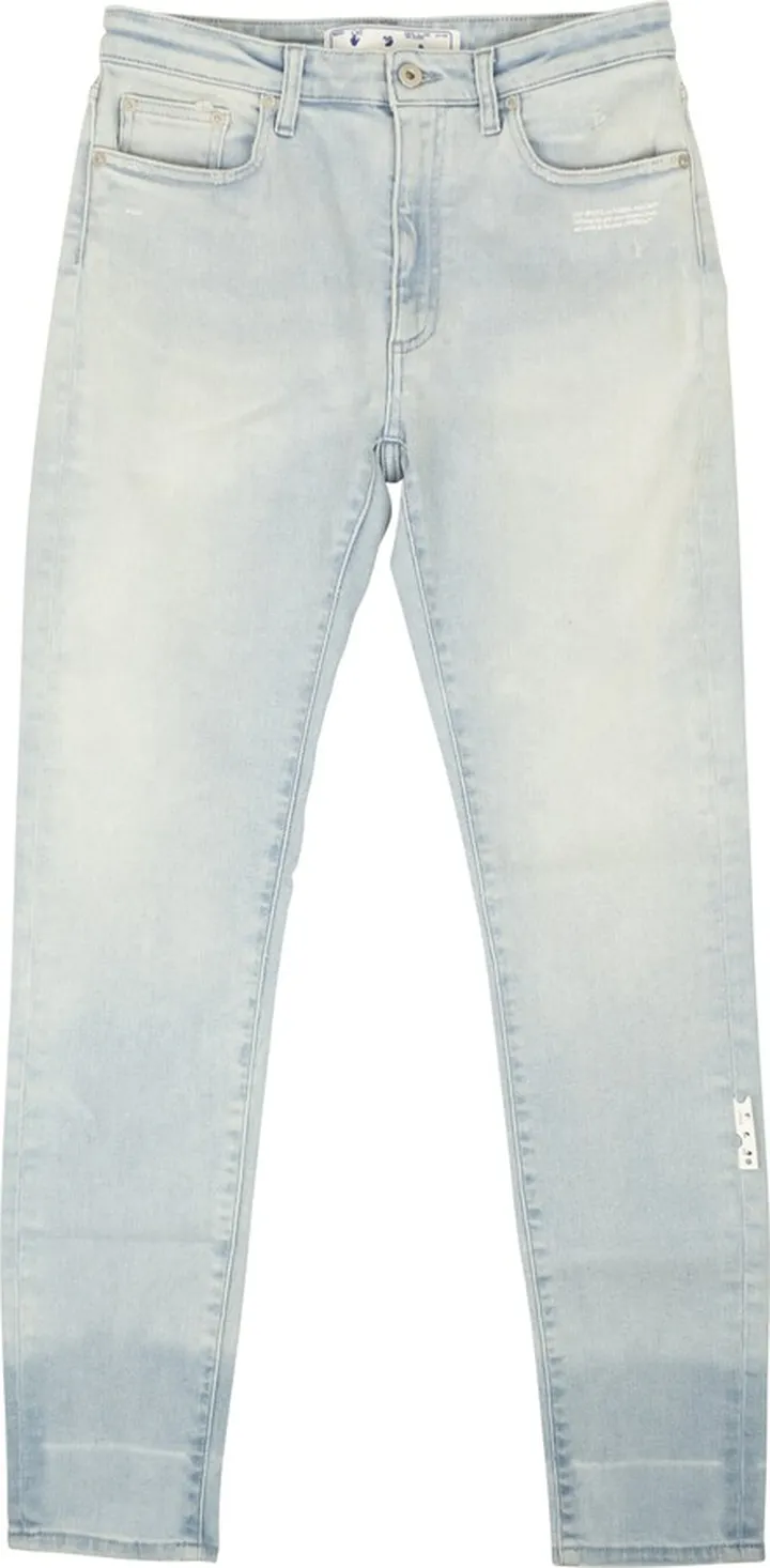 Light Blue Bleached Denim Jeans