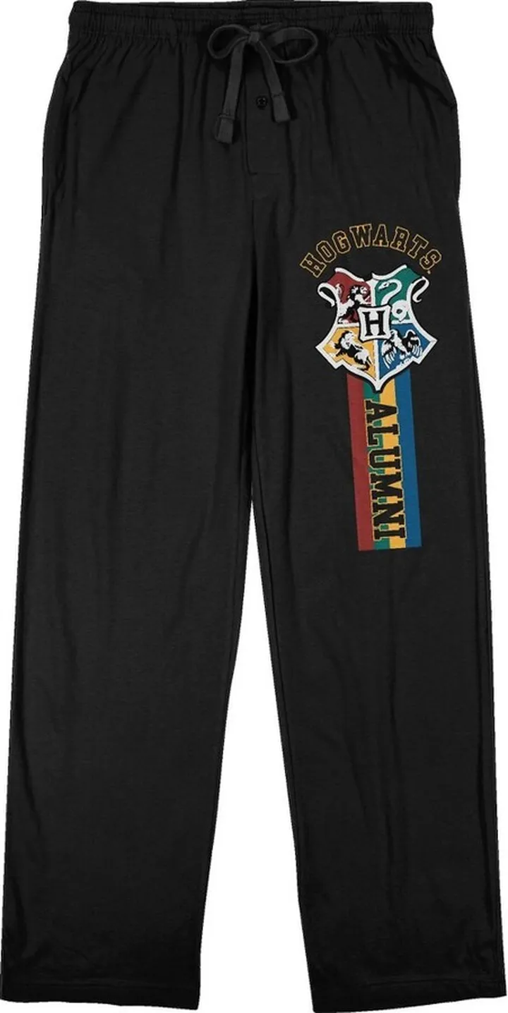 Harry Potter Hogwarts Alumni Black Pajama Pants-Medium