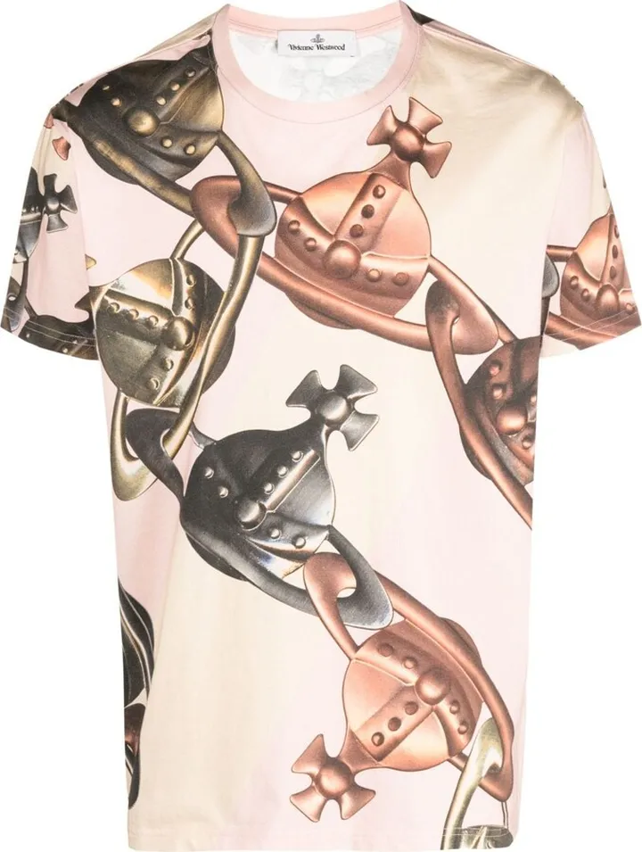 graphic-print short-sleeved cotton T-shirt