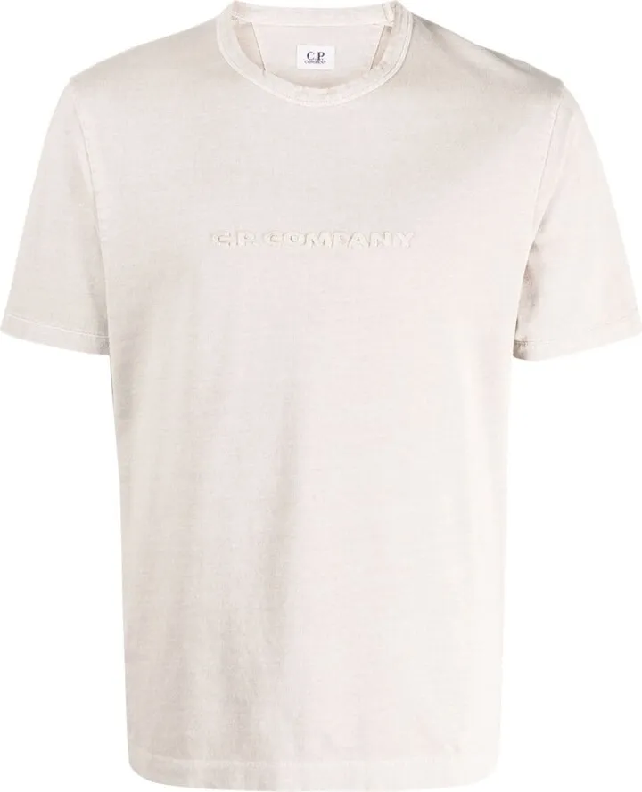 embossed-logo cotton T-shirt
