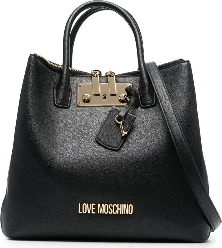 Logo-Lettering Tote Bags