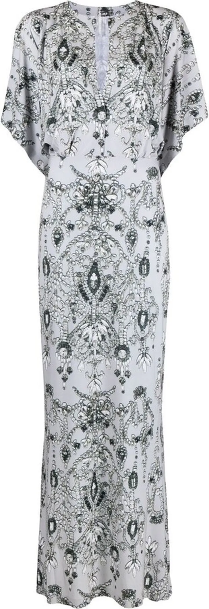Obie graphic-print gown