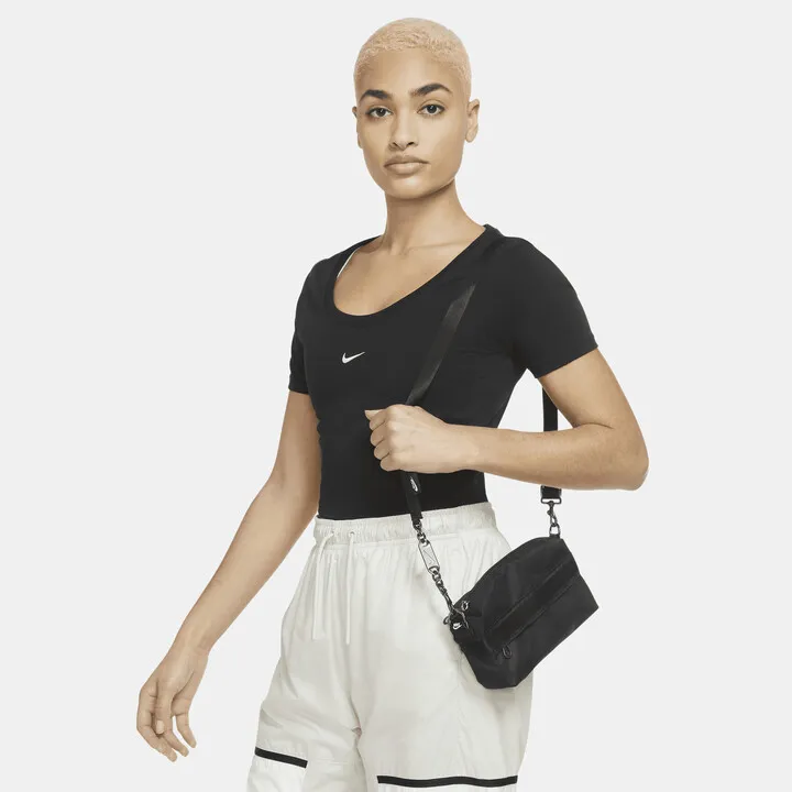 Women's Nike Sportswear Futura Luxe Crossbody Bag (1L) in Black