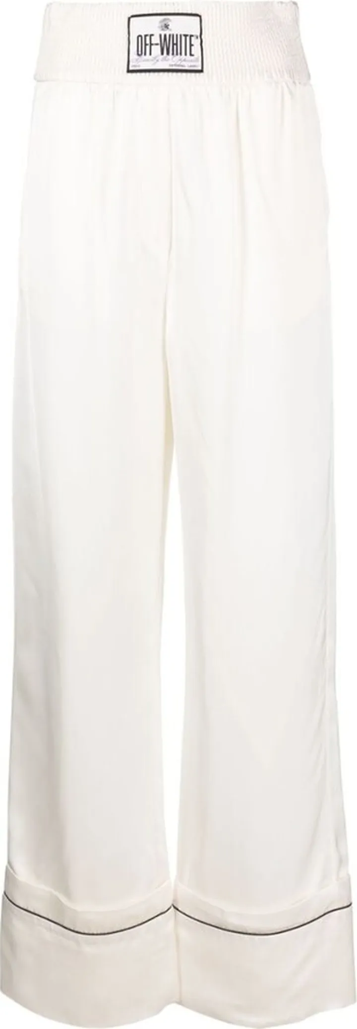 Logo-Patch Elasticated-Waist Trousers