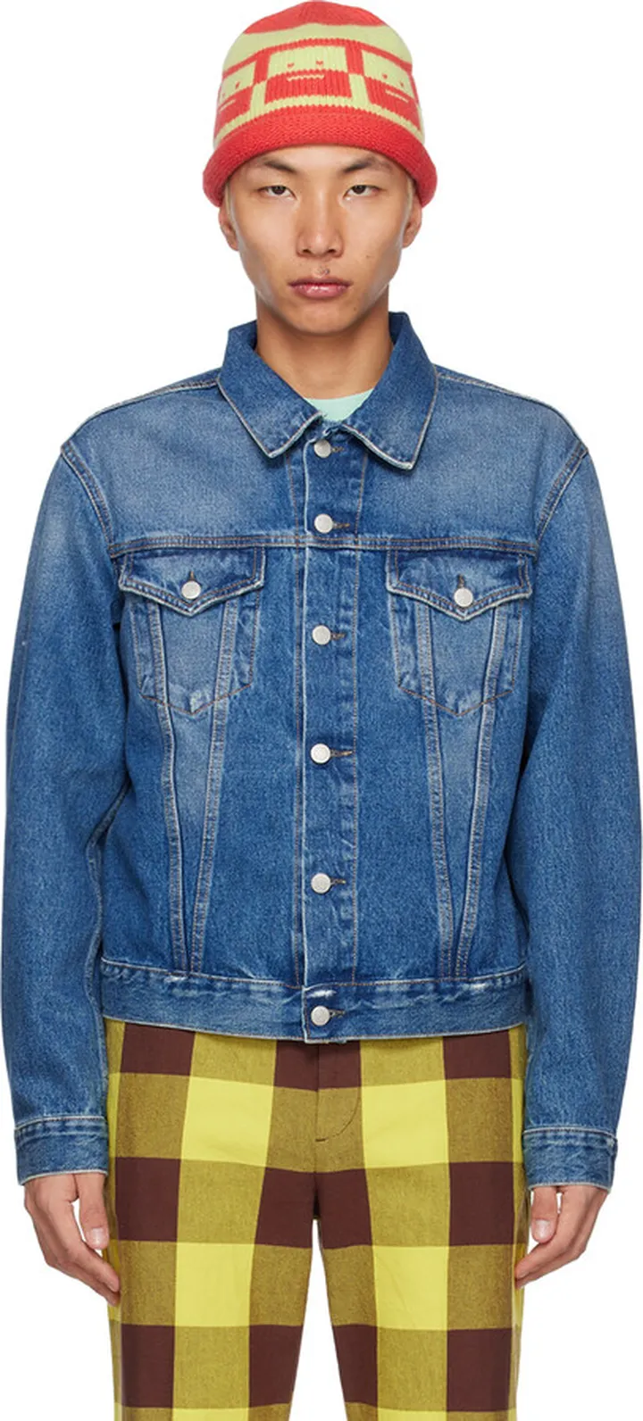 Acne Studios Blue Classic Denim Jacket