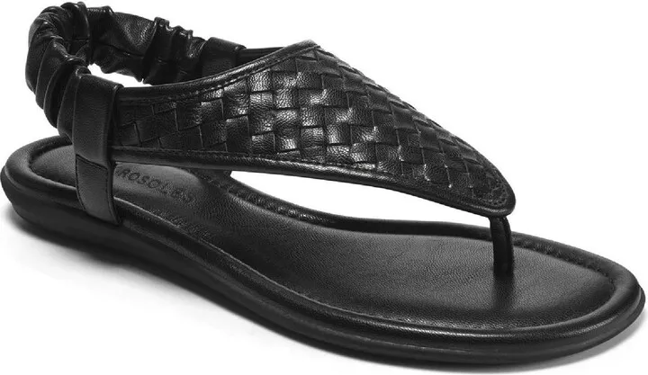 Chester Womens Woven Slip On Flip-Flops
