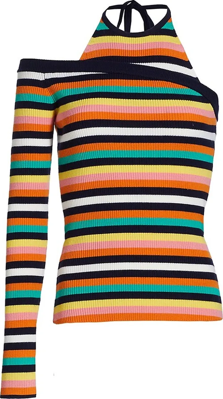 One-Sleeve Halter Top
