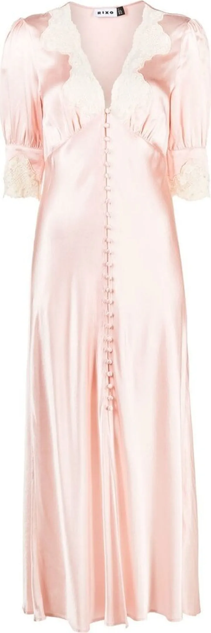 Simone lace-trimmed dress