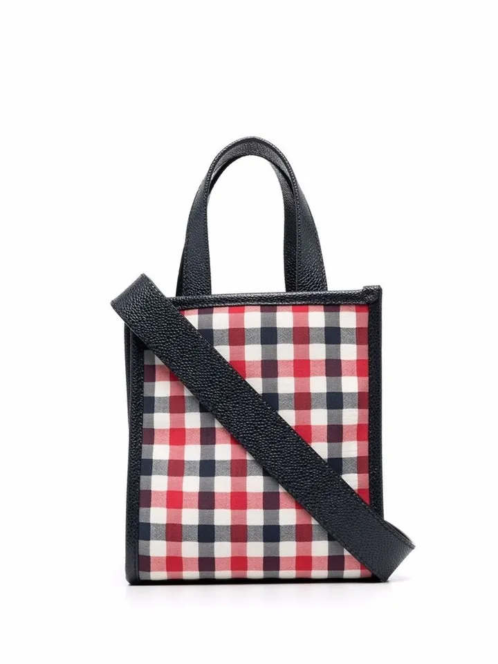 mini RWB-stripe tote bag