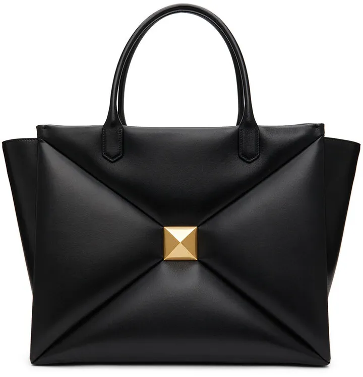 Valentino Garavani Black One Stud Tote