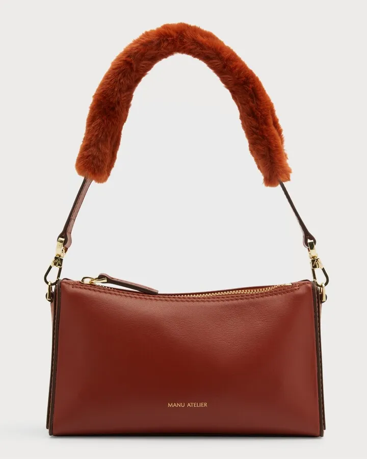 Mini Prism Faux-Fur Shoulder Bag