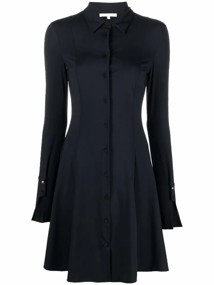 A-line button down dress