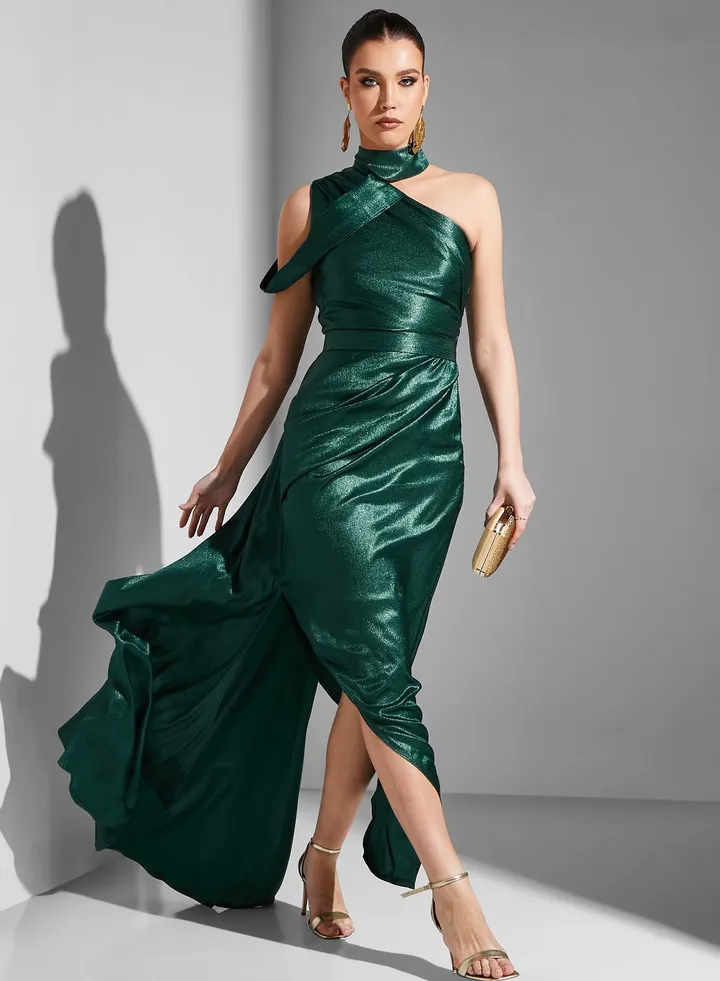 Asymmetric High Low Dress