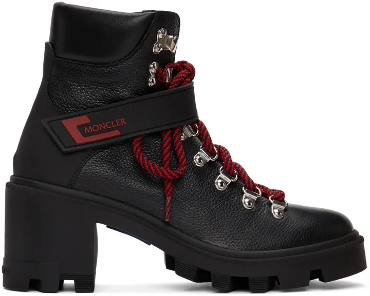 Moncler Black Carol Hiking Boots