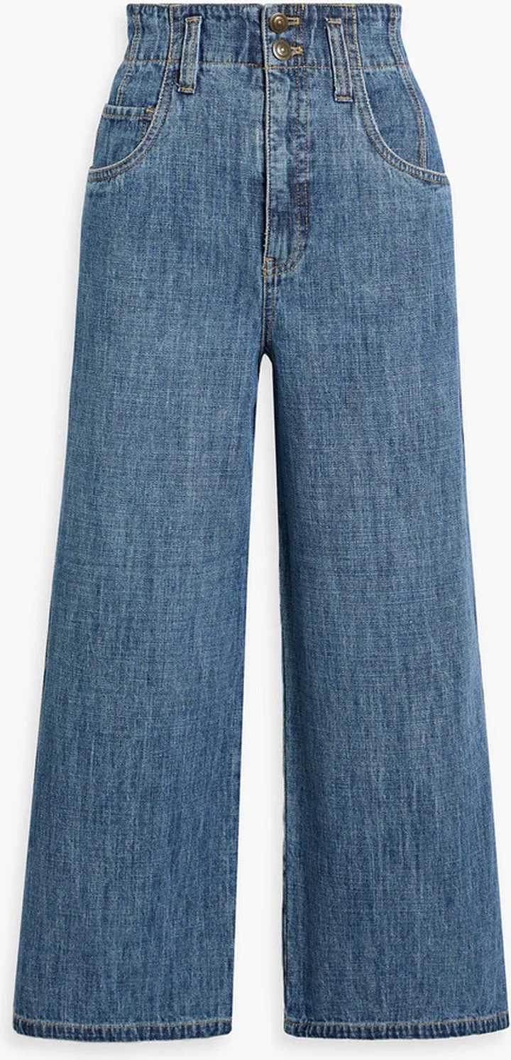 High-rise wide-leg jeans
