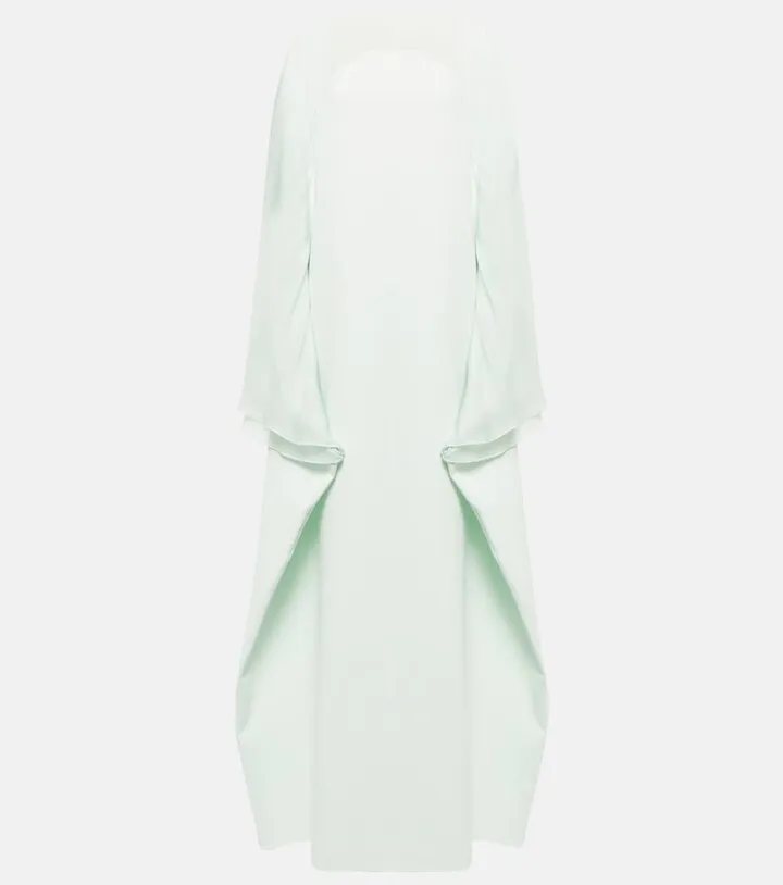 Alma chiffon and crepe gown