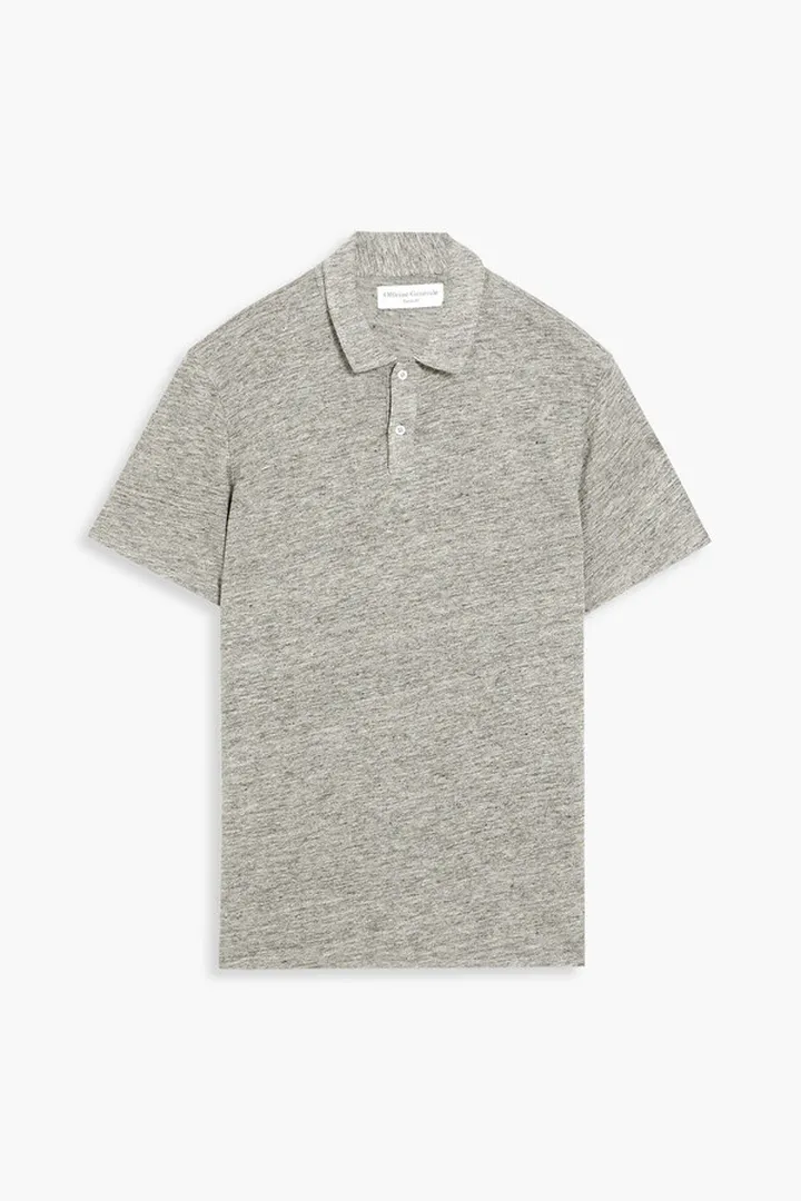 Bruno mélange linen polo shirt