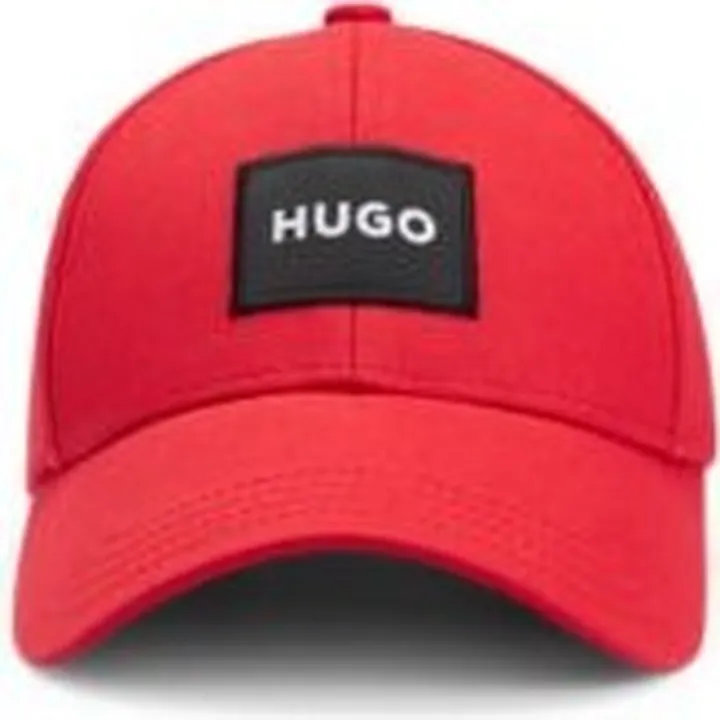 Cotton-twill six-panel cap with logo label