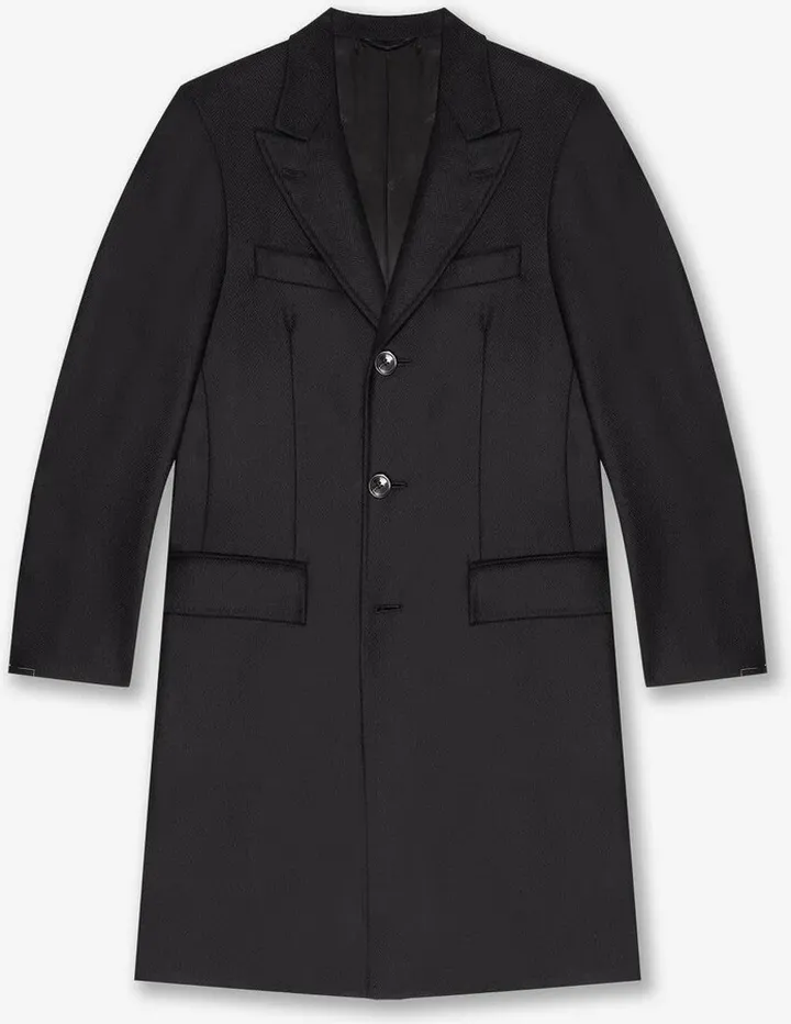 Cashmere and wool overcoat