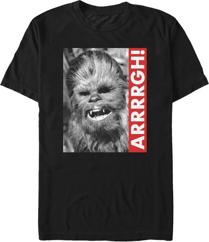 Men's Star Wars Chewie Arrrrgh Poster T-Shirt - Black - 3X Large