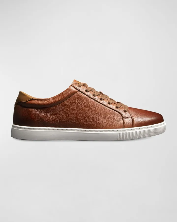 Men's Courtside Leather Low-Top Sneakers