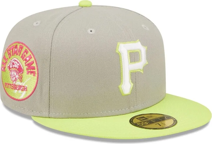 Men's New Era Gray and Green Pittsburgh Pirates 1974 Mlb All-Star Game Cyber 59FIFTY Fitted Hat