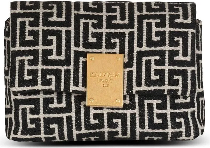1945 Soft jacquard monogram shoulder bag