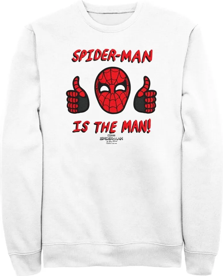 Men's Marvel Spider-Man: No Way Home The Man Sweatshirt - White - Large
