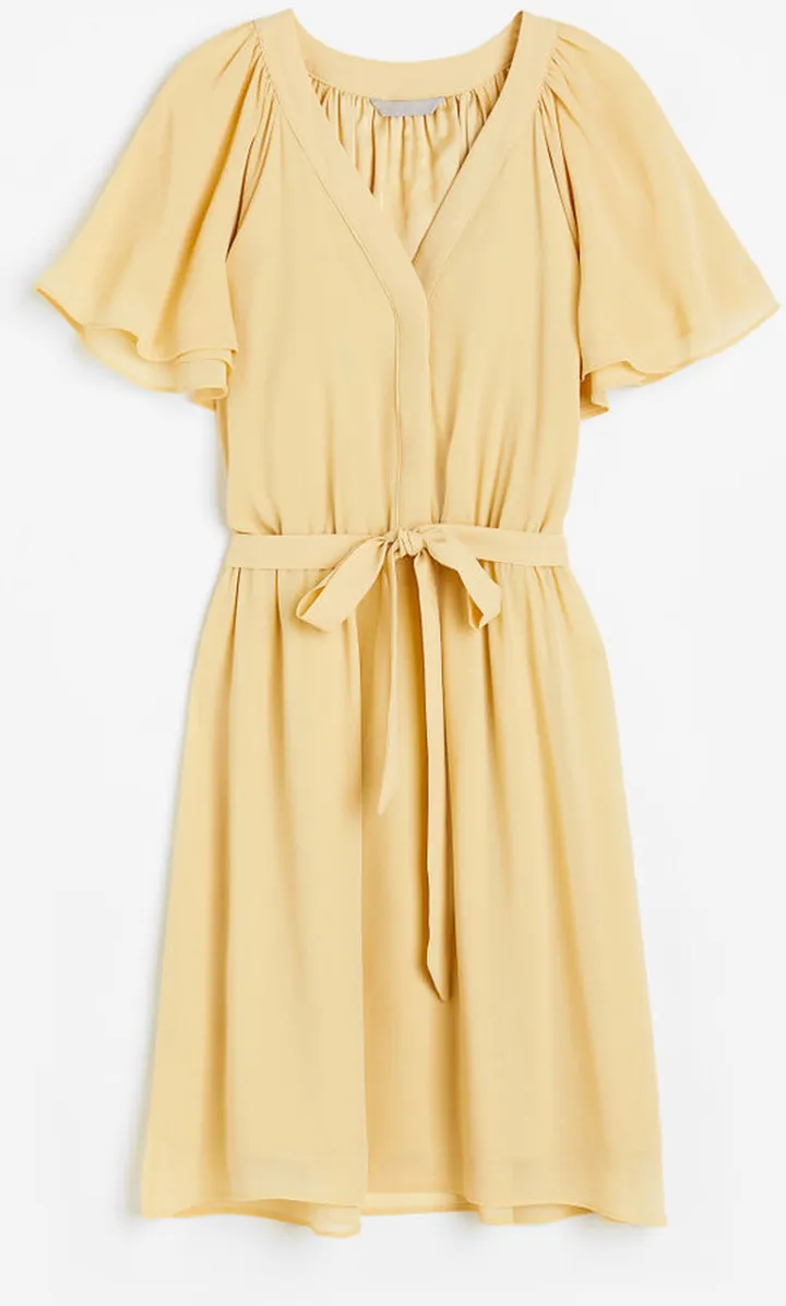 V-neck Chiffon Dress