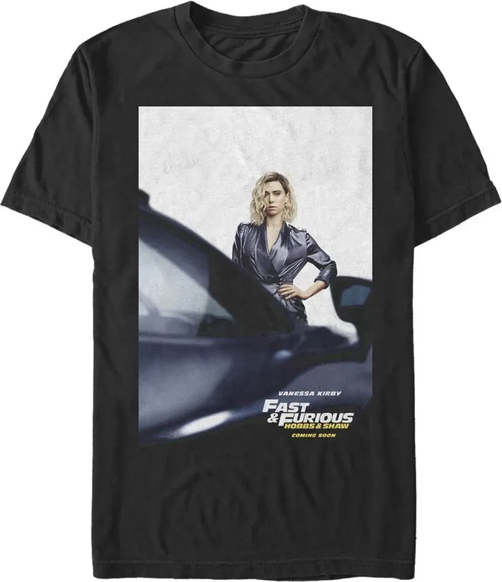 Men's Fast & Furious Hobbs & Shaw Hattie Poster T-Shirt - Black - 5X Large