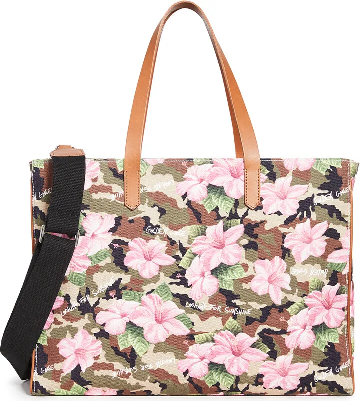 Golden Goose California Hibiscus Camouflage Bag