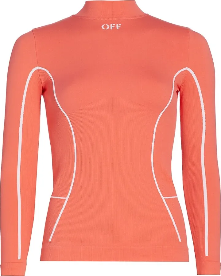 Stamped Seamless Long-Sleeve T-Shirt