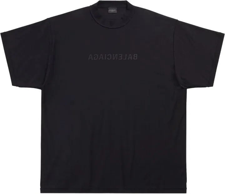 Balenciaga Mirror Logo Oversized T-Shirt