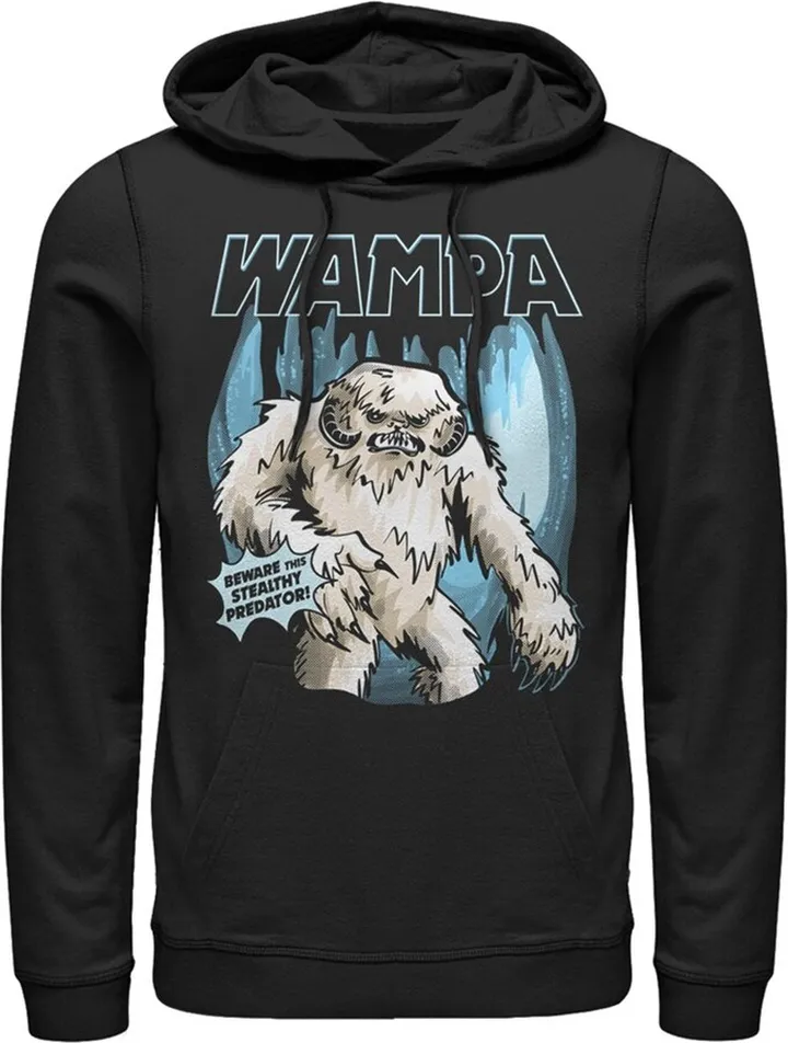 Men's Star Wars Wampa Beware This Stealthy Predator Pull Over Hoodie - Black - 2X Large