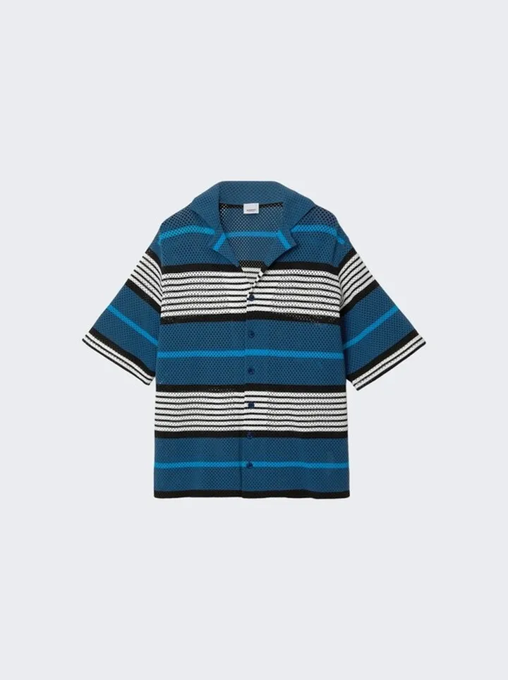 Knit V Neck Shirt Rich Navy