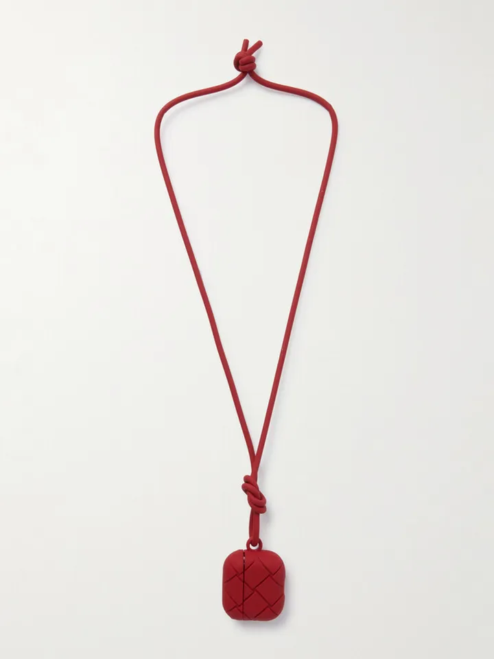 Intrecciato Rubber AirPods Pro Case with Lanyard