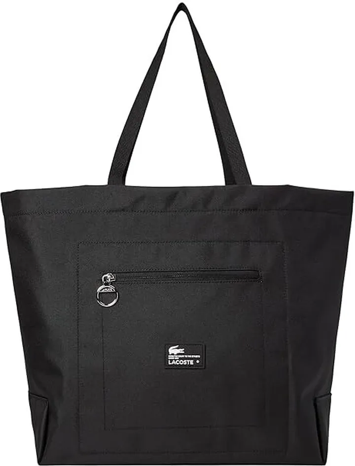 Lacoste Large Shopping Bag (Noir Patch) Handbags