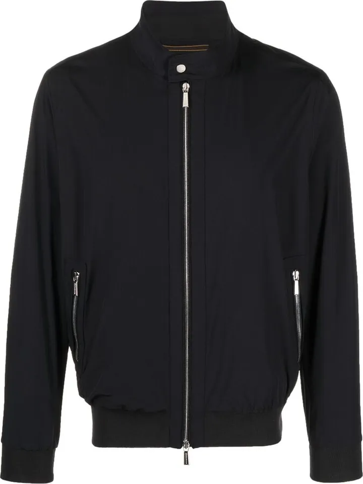 Zip-Up Long Sleeved Bomber Jacket