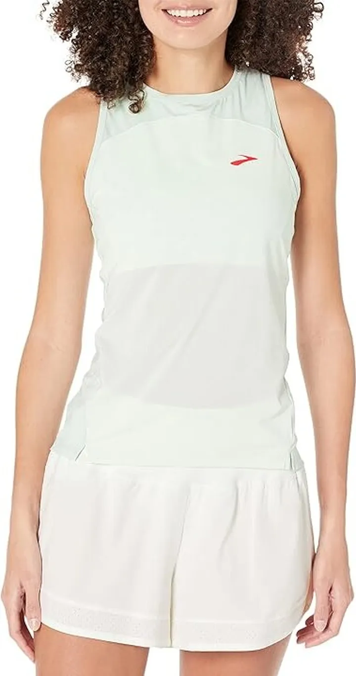 Brooks Sprint Free Tank 2.0 (Mint Mix) Women's Clothing