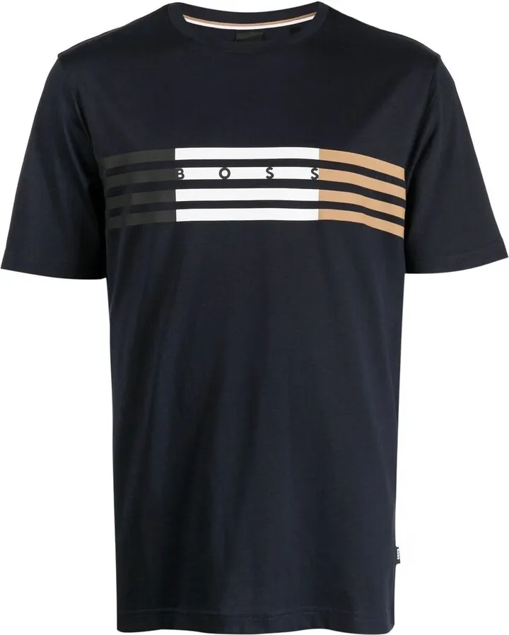 Logo-Print Detail T-Shirt