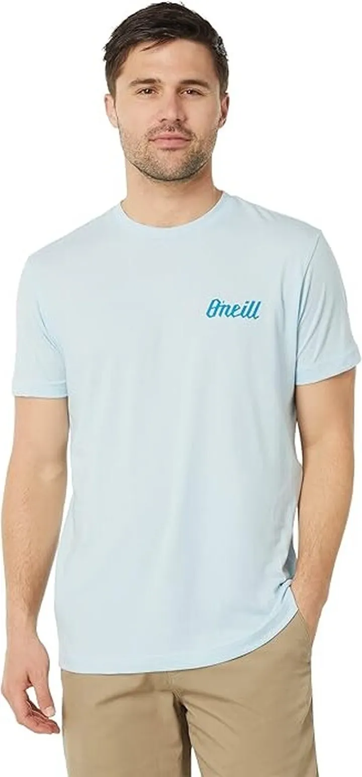 O'Neill Burnout Short Sleeve Tee (Blue Heather) Men's T Shirt
